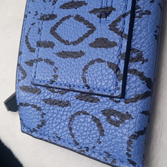 Reed Krakoff French Blue Viper small zippered wallet  (6 x 3 inches) - Picture 9 of 11